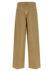 Auralee Finx Cotton Pants Beige