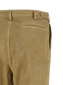 AURALEE Finx Cotton Pants Beige