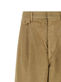 Auralee Finx Cotton Pants Beige