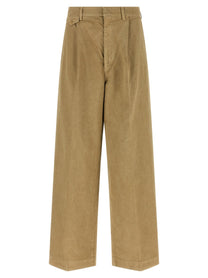 Auralee Finx Cotton Pants Beige