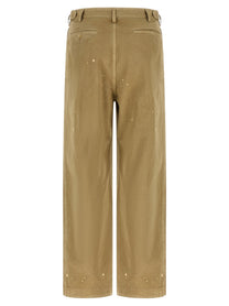 AURALEE Finx Cotton Pants Beige