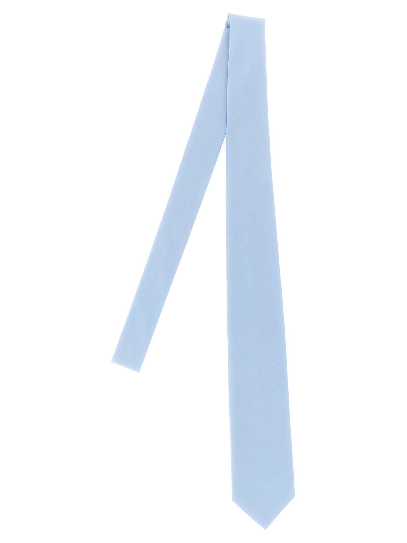 Auralee Finx Washed Twill Tie Blue