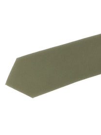 AURALEE Finx Washed Twill Tie Green