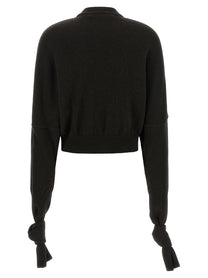 JACQUEMUS Fiocco Brown Sweater Brown