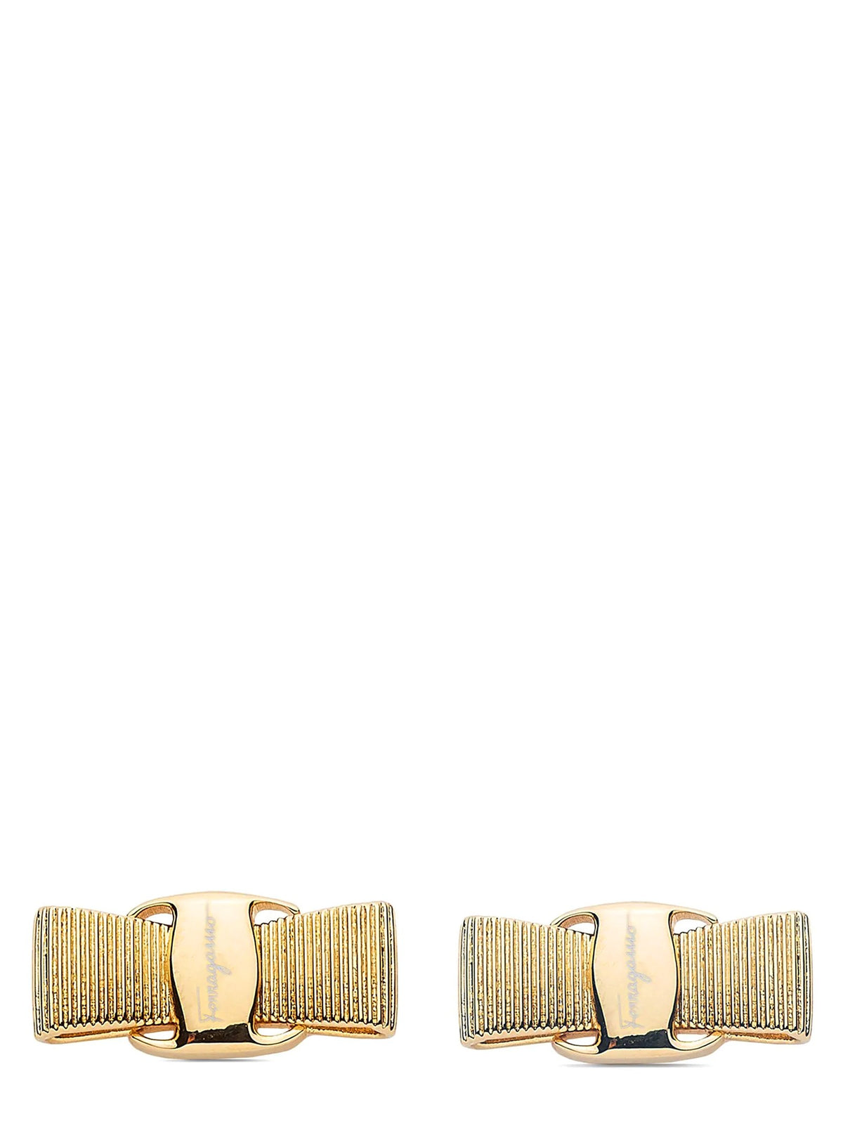 Ferragamo Fiocco Vara Earrings Gold