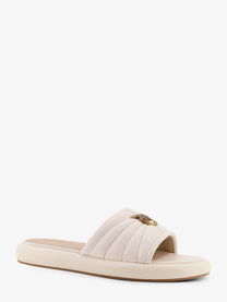 Pinko Women's Fiona Leather Sandals White