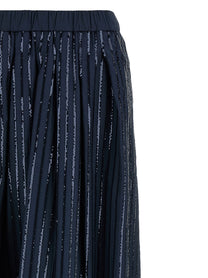 Weekend Max Mara Fiordi Sequin Skirt Blue