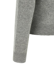 self-portrait Fiore Pin Sweater Grey