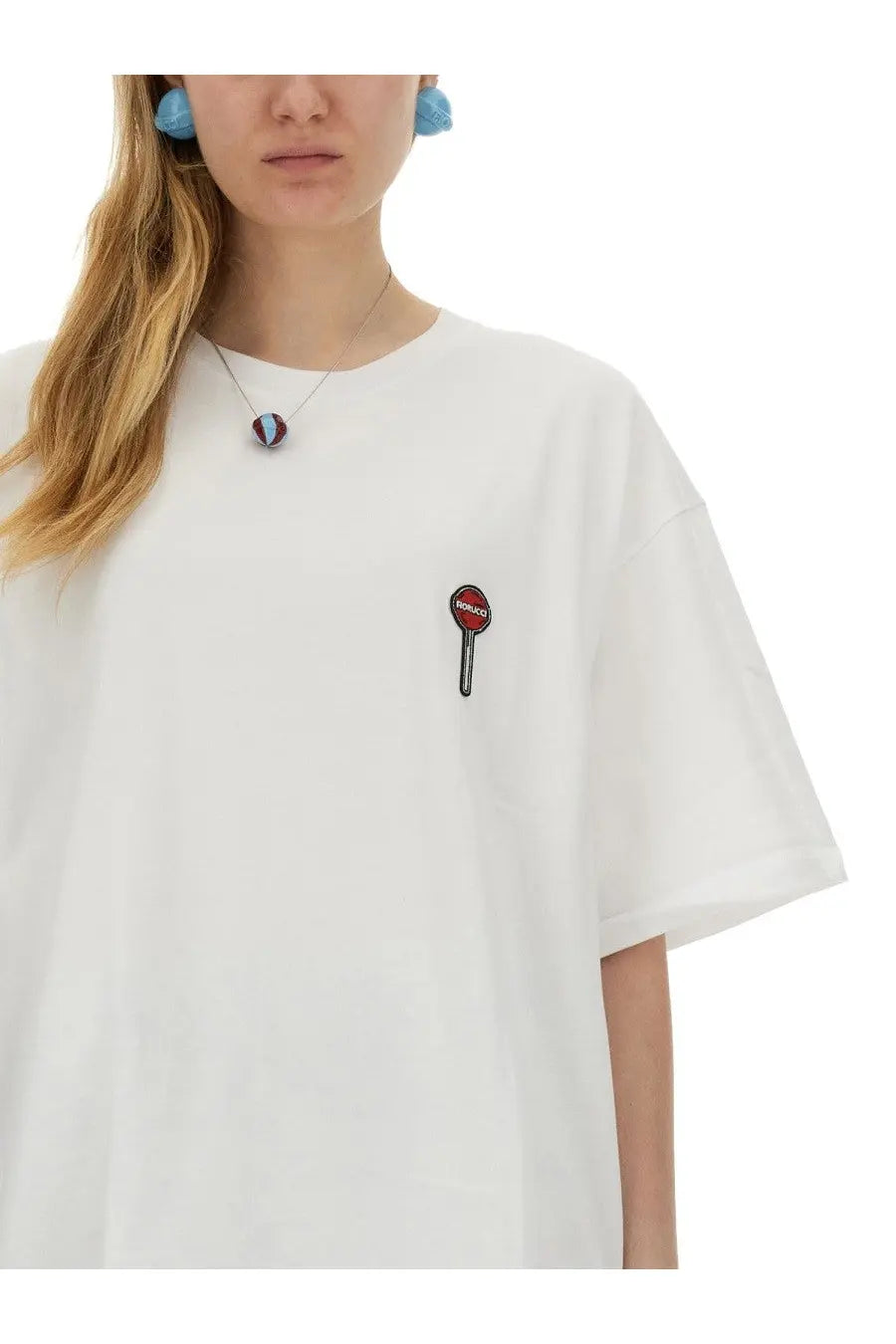 Fiorucci Women's Lollipop Print Shirt White, view 4