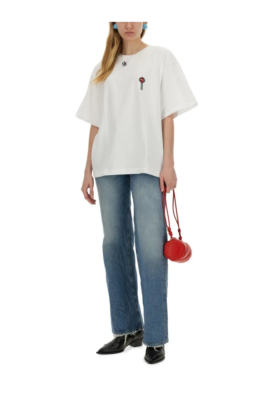 Fiorucci Women's Lollipop Print Shirt White, view 2