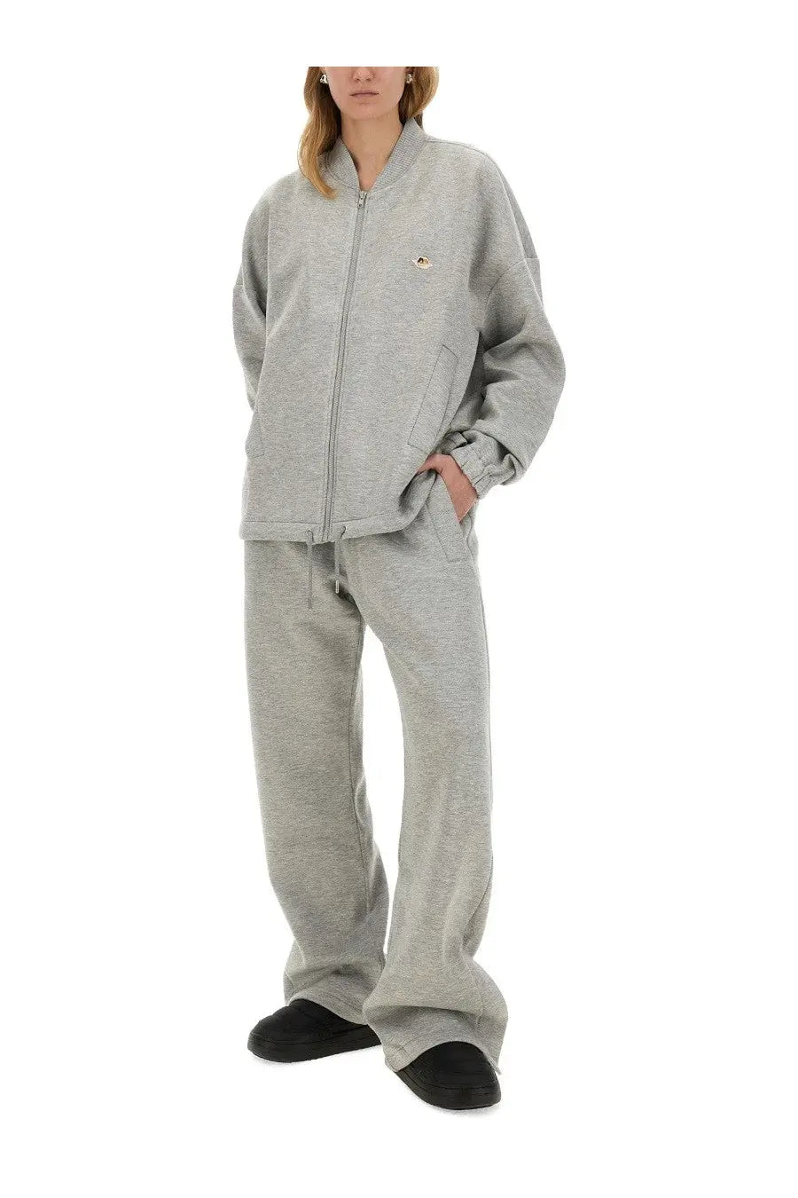 Fiorucci Women's Zippered Sweatshirt Angel Grey, view 2