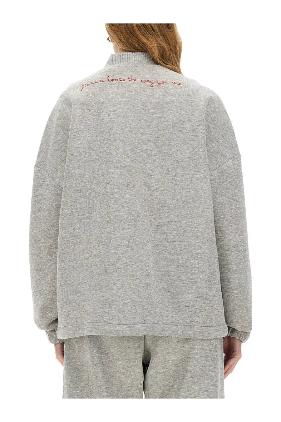 Fiorucci Women's Zippered Sweatshirt Angel Grey, view 3