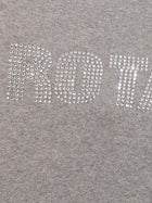 ROTATE Birger Christensen Firm Knit Cropped Sweater Grey, view 4