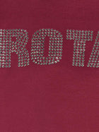 ROTATE Birger Christensen Firm Rhinestone Sweatshirt Pink, view 4