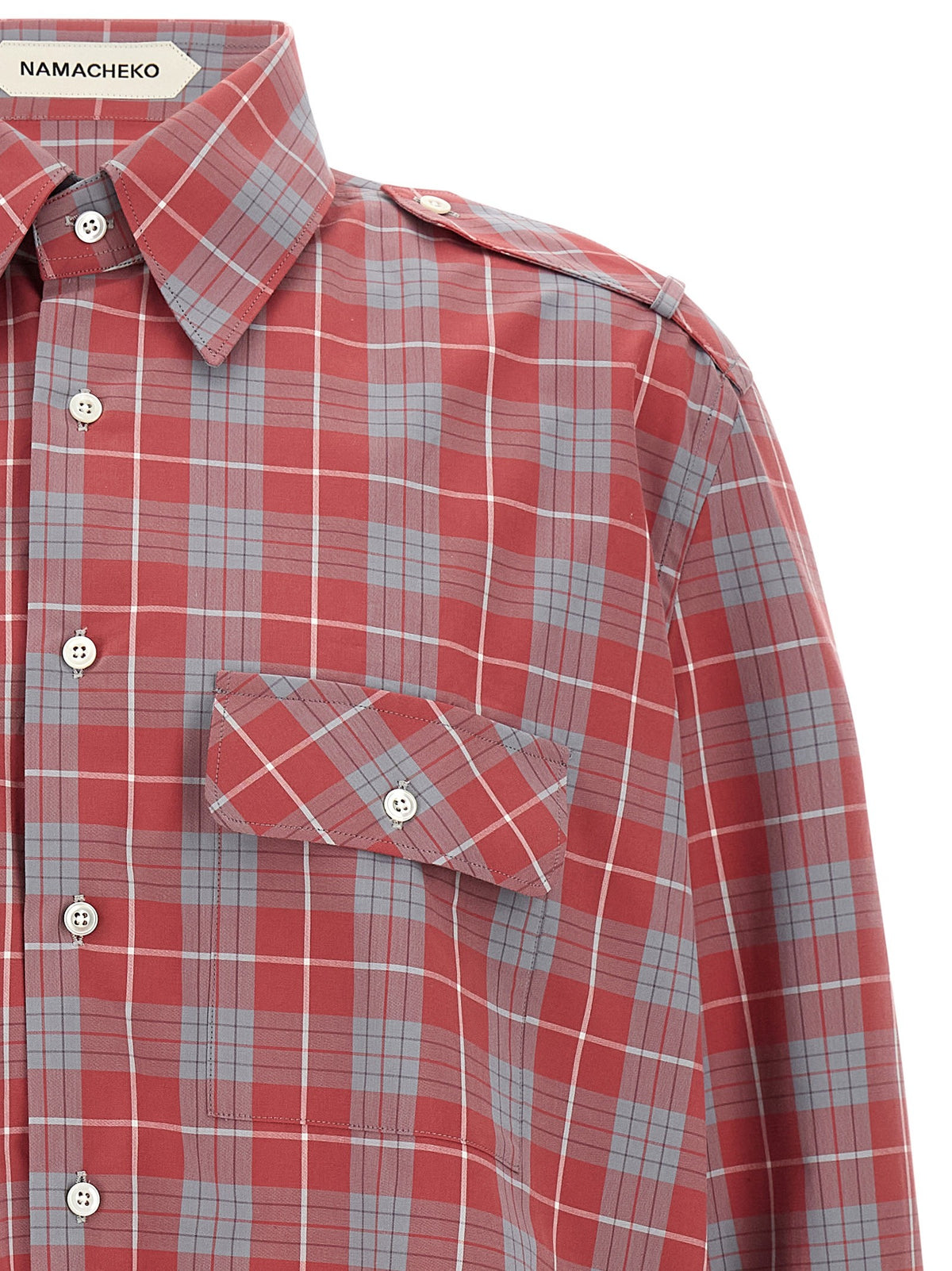 NAMACHEKO Firmin Checked Shirt Gold