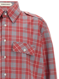 NAMACHEKO Firmin Checked Shirt Gold