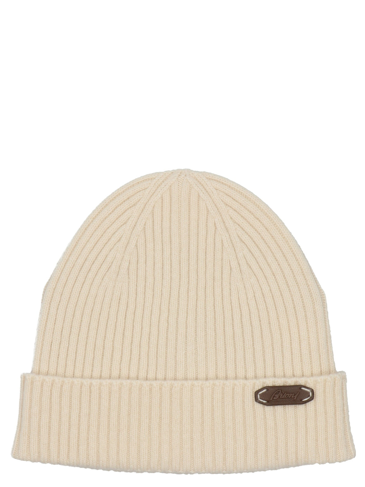 Brioni Fishermans Rib Beanie White