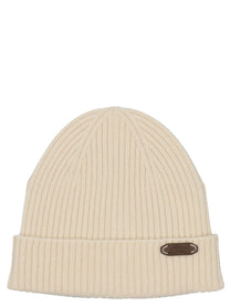 Brioni Fishermans Rib Beanie White