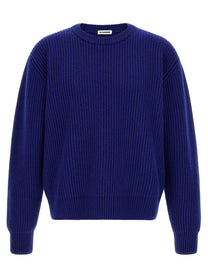 Jil Sander Fishermans Rib Sweater Blue
