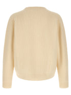 Jil Sander Fishermans Rib Sweater White, view 2
