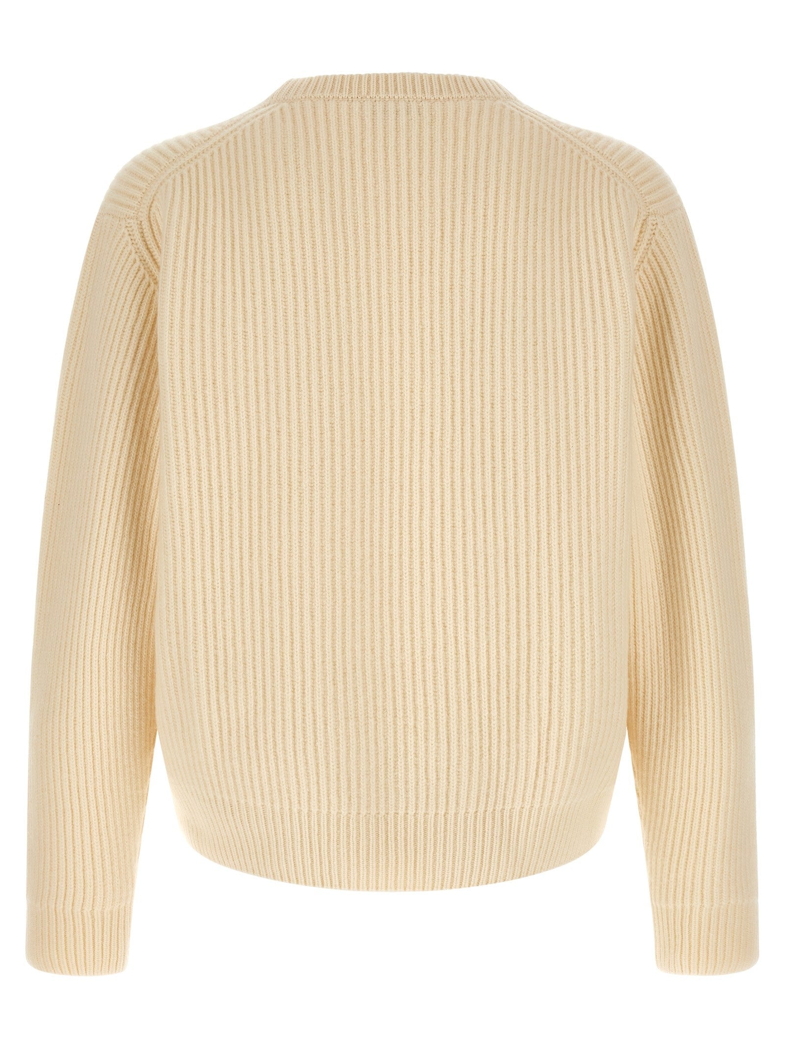 Jil Sander Fishermans Rib Sweater White
