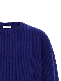 Jil Sander Fishermans Rib Sweater Blue