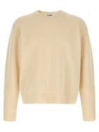 Jil Sander Fishermans Rib Sweater White