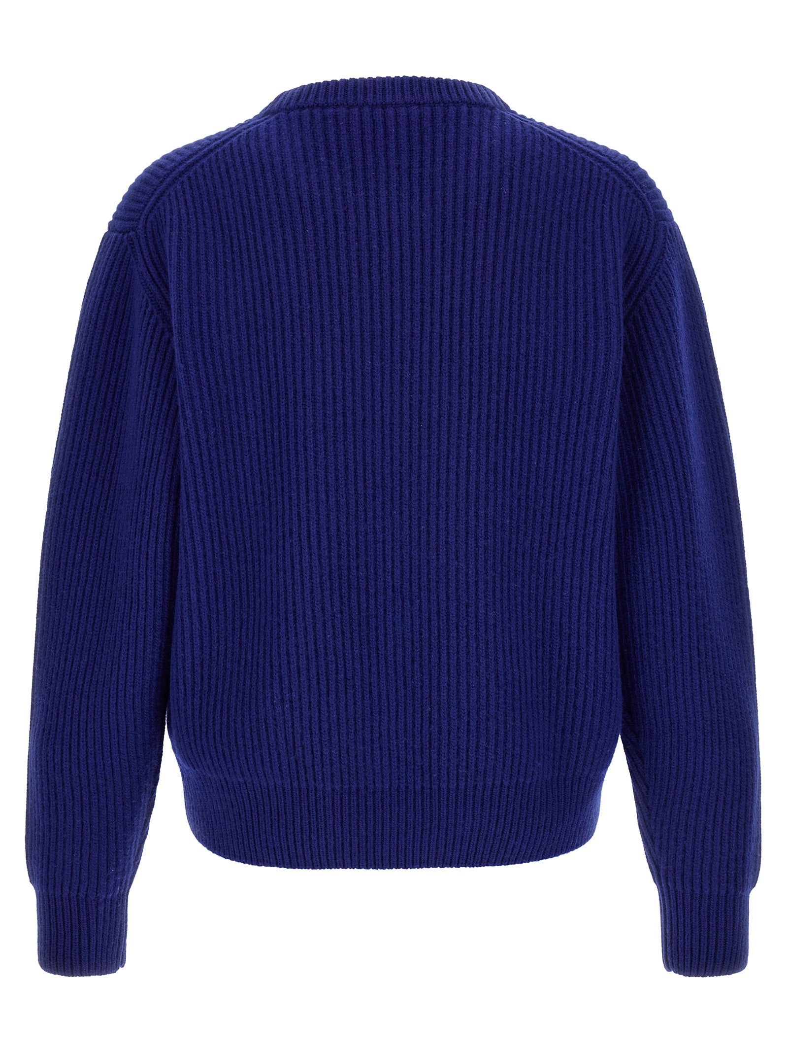 Jil Sander Fishermans Rib Sweater Blue