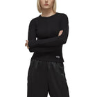 Adidas Y3 Women's Fitted LS Tee Black Black, view 3
