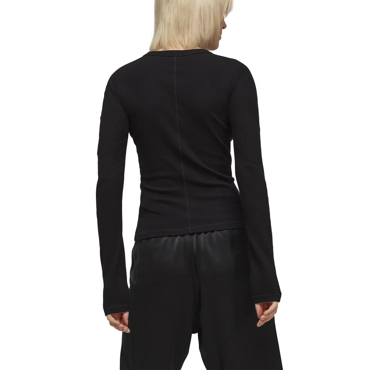 Adidas Y3 Women's Fitted LS Tee Black Black