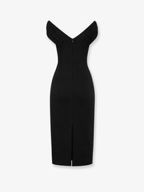 Dolce &amp; Gabbana Women's Fitted Organzino Crêpe Dress Black