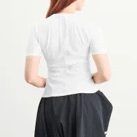 Adidas Y3 Women's Fitted SS Tee Cwhite White