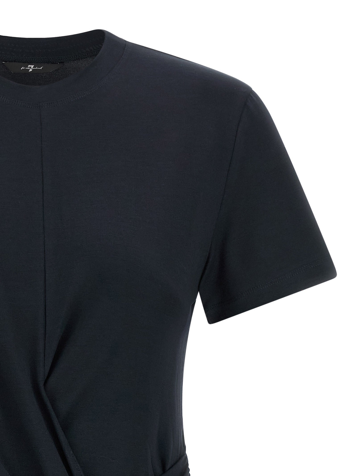 7 For All Mankind Fitted Twist Shirt Blue