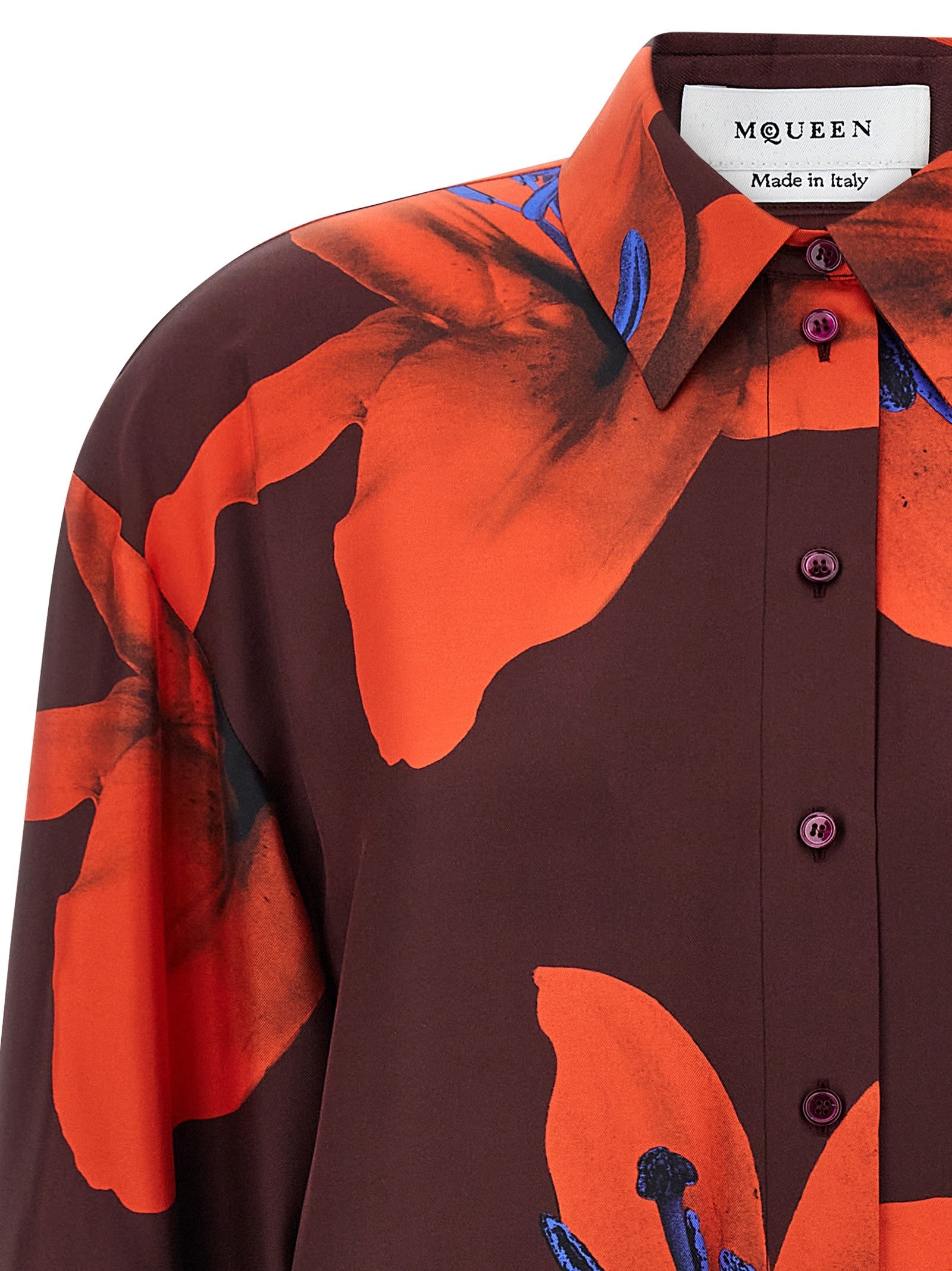 Alexander McQueen Flame Lily Shirt Gold