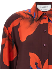 Alexander McQueen Flame Lily Shirt Gold