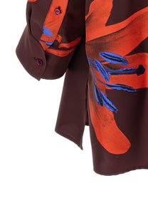 Alexander McQueen Flame Lily Shirt Gold