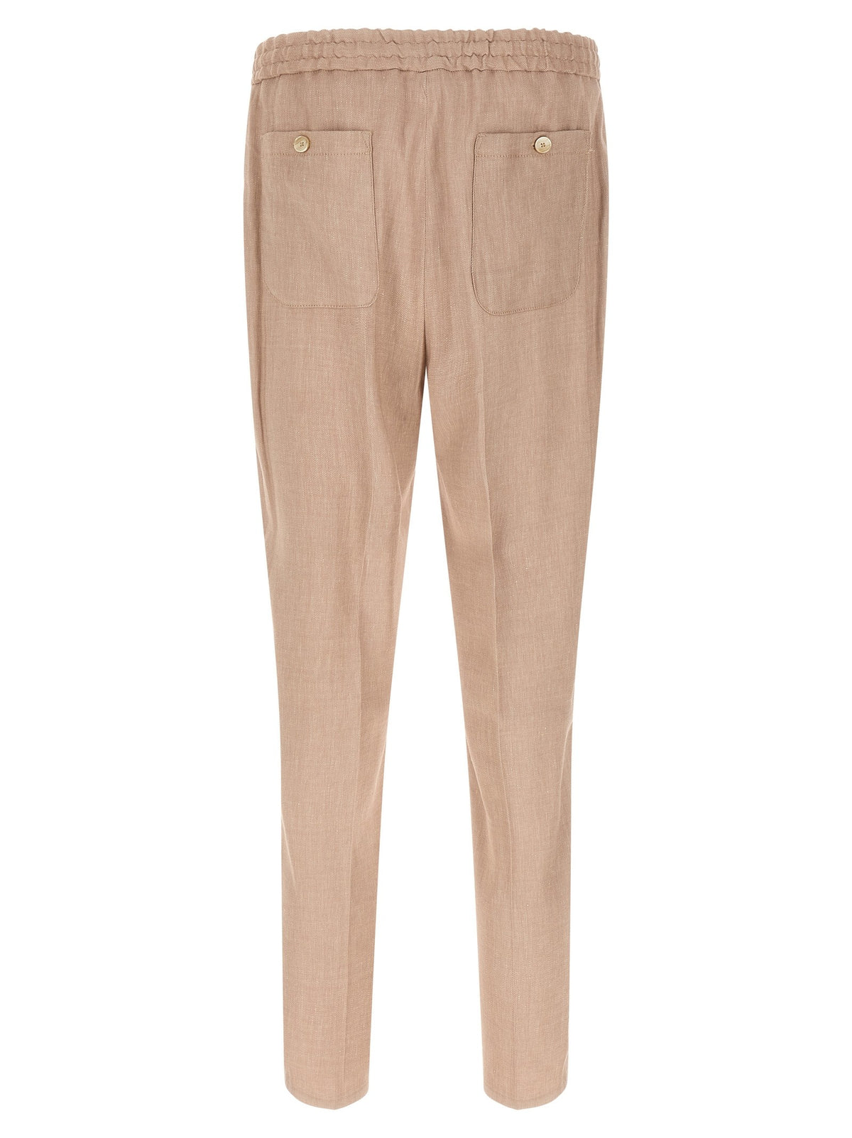 ETRO Flamed Linen Joggers Beige, view 2