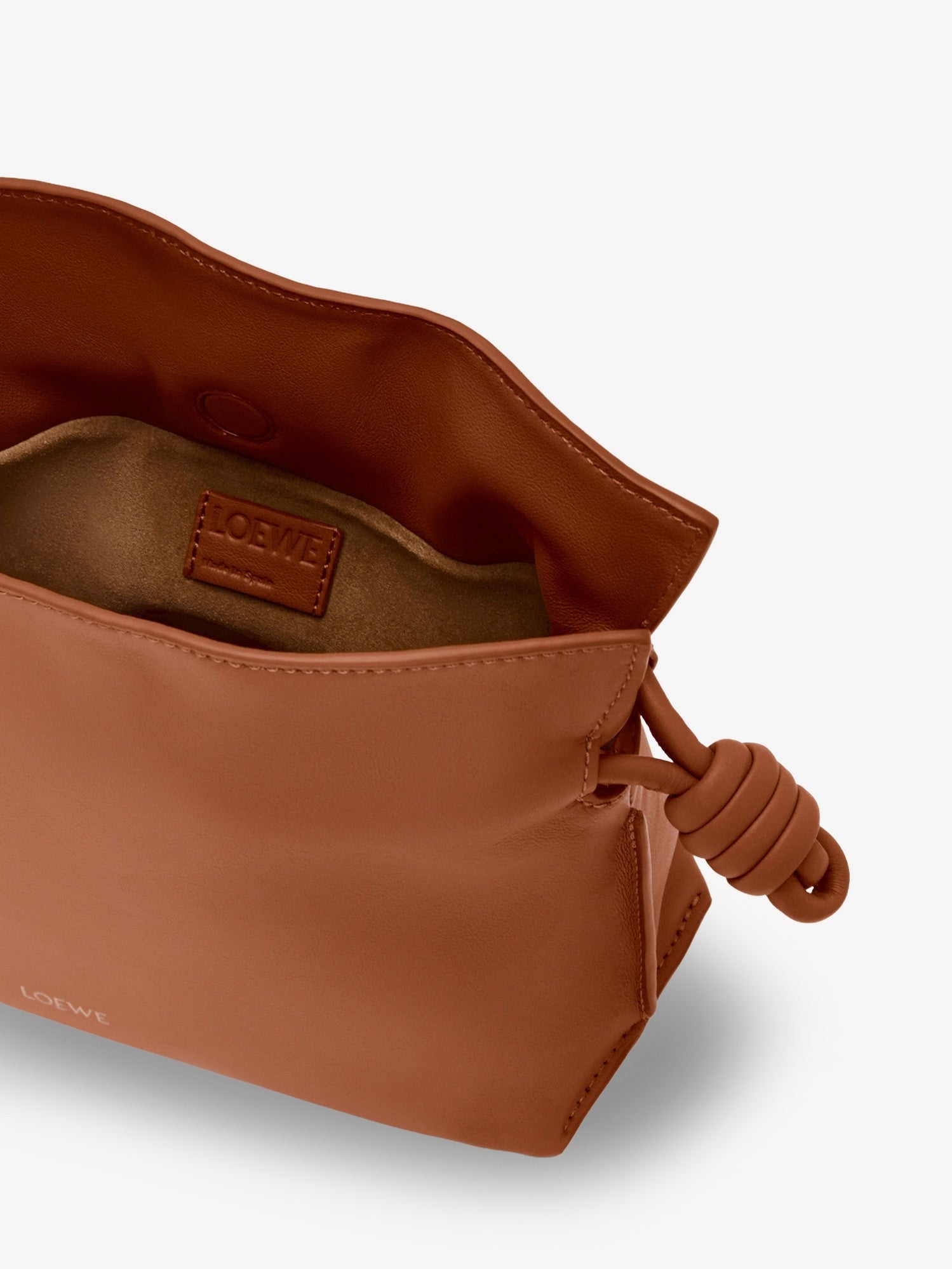 Loewe Women's Flamenco Clutch in Nappa Leather SQUIRREL
