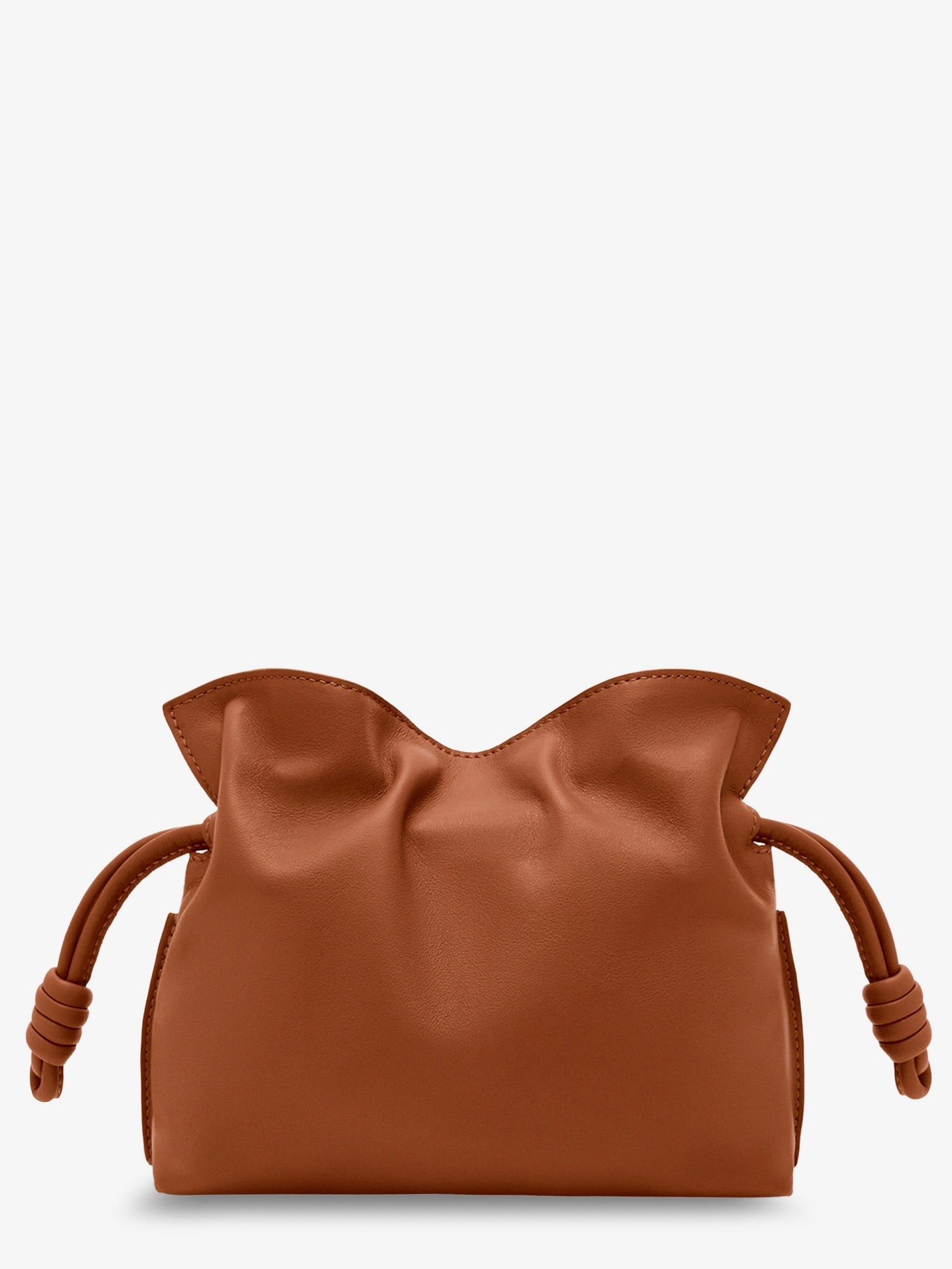 Loewe Women's Flamenco Clutch in Nappa Leather SQUIRREL