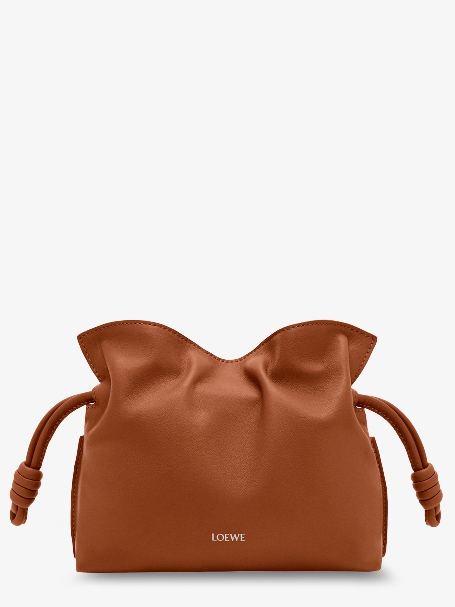 Loewe Women's Flamenco Clutch in Nappa Leather SQUIRREL