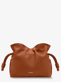 Loewe Women's Flamenco Clutch in Nappa Leather SQUIRREL
