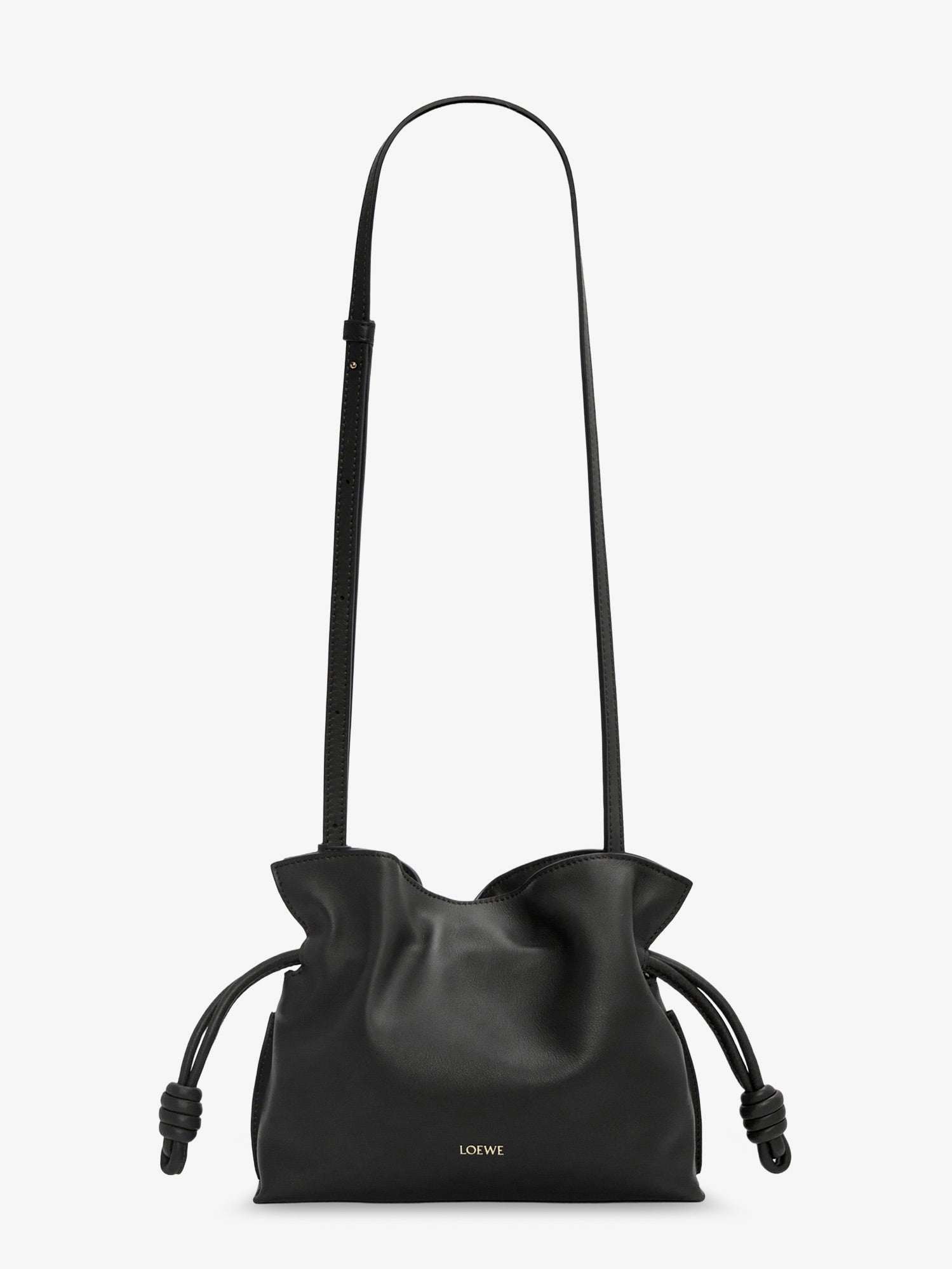 Loewe Women's Flamenco Leather Clutch Black