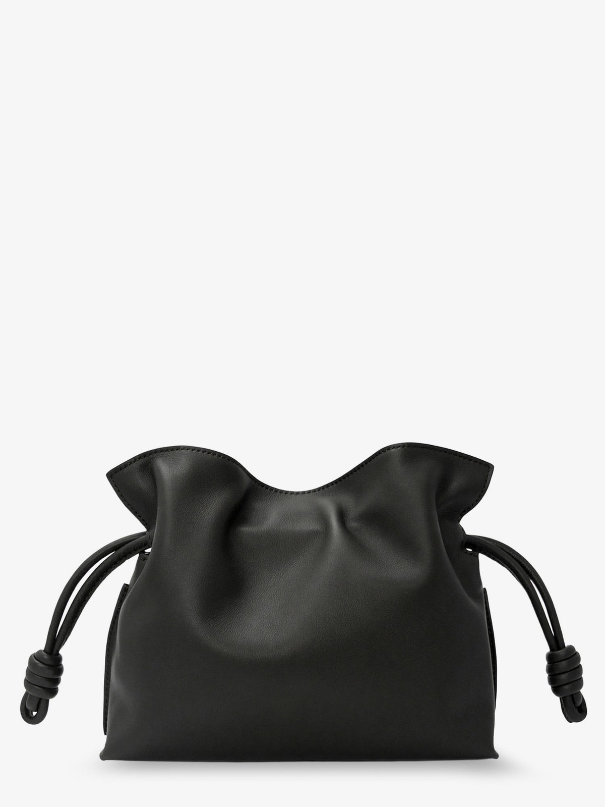 Loewe Women's Flamenco Leather Clutch Black