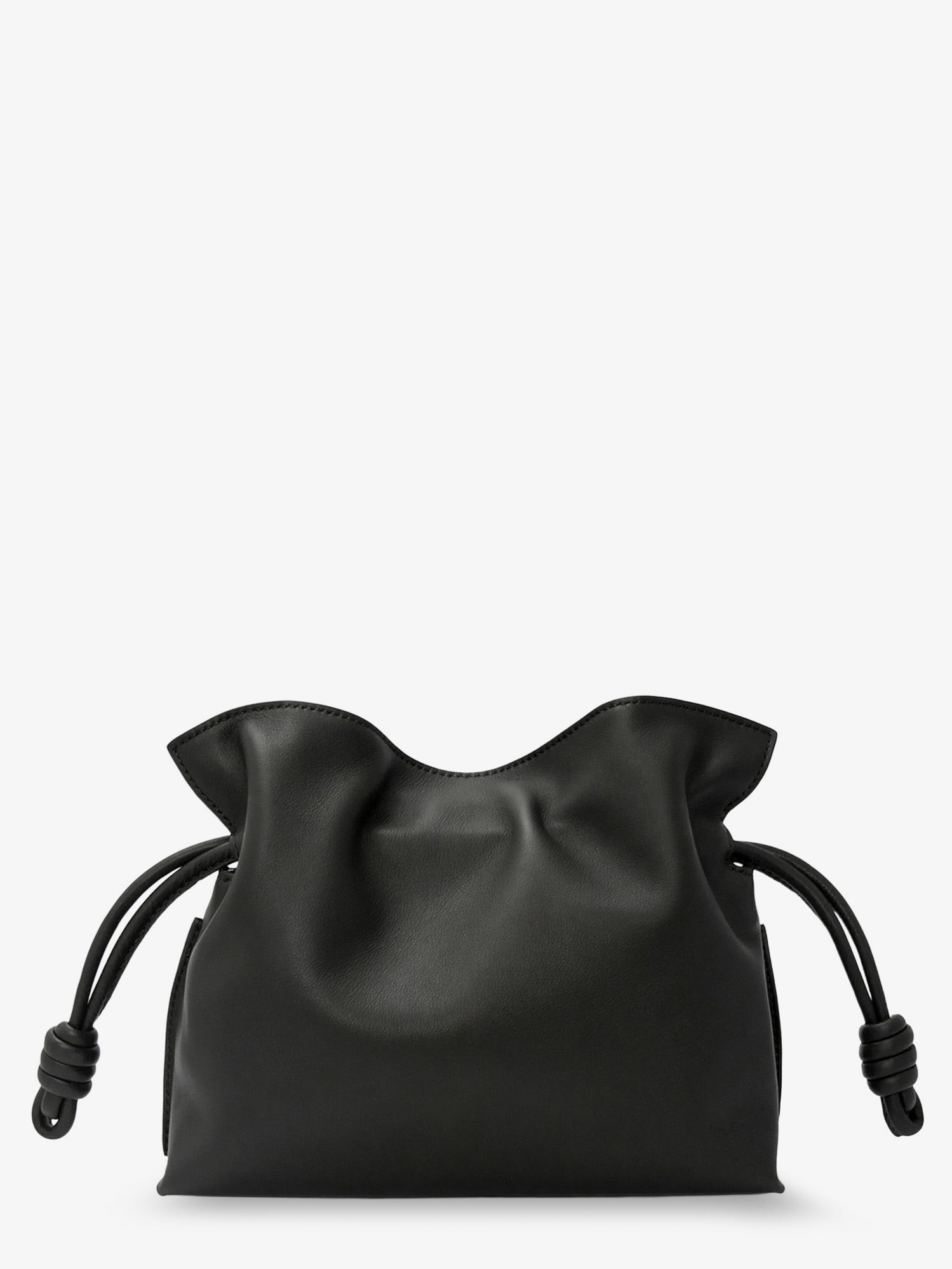 Loewe Women's Flamenco Leather Clutch Black
