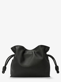 Loewe Women's Flamenco Leather Clutch Black