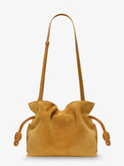 Loewe Women's Flamenco Suede Handbag Yellow, view 3
