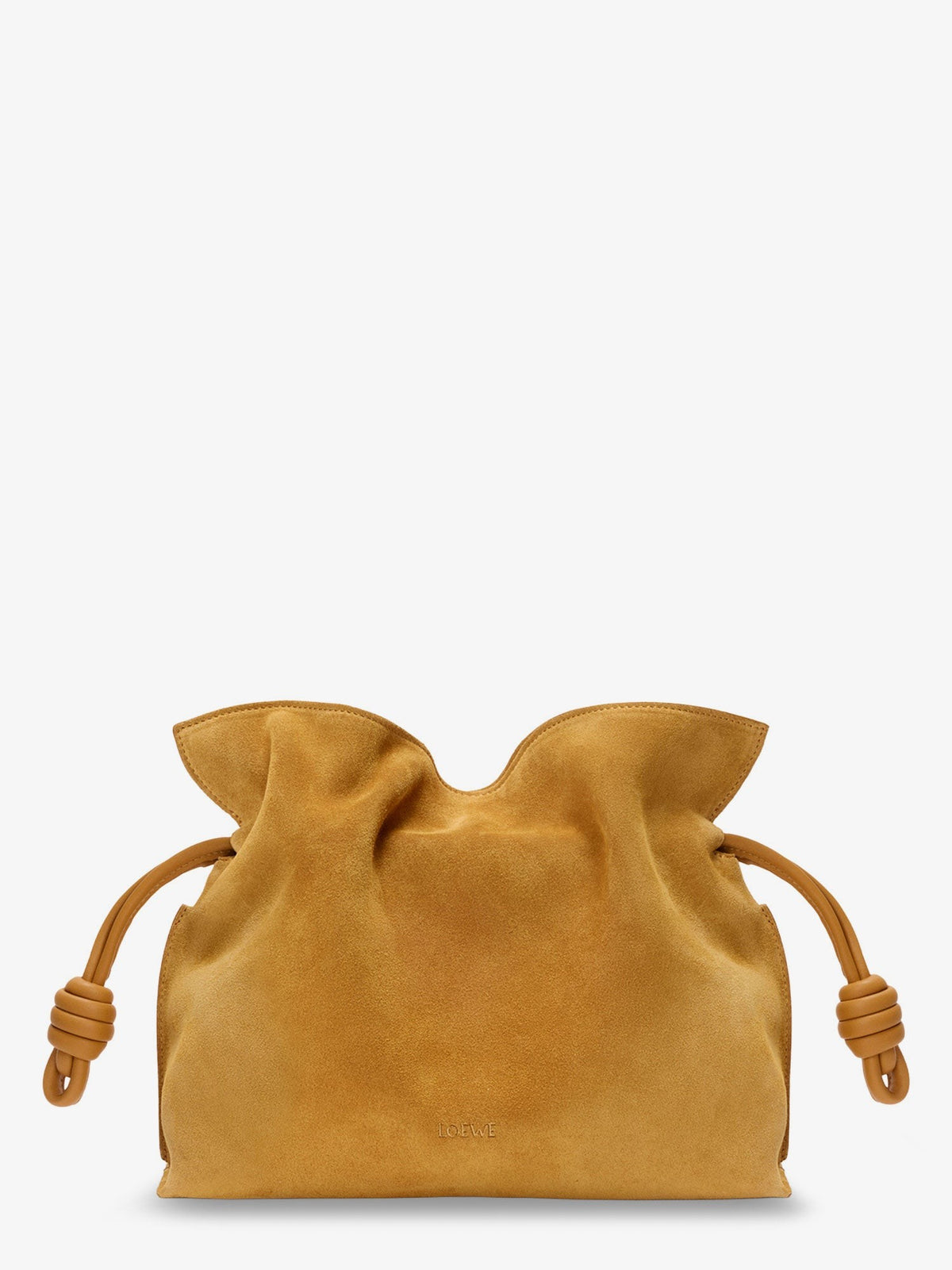 Loewe Women's Flamenco Suede Handbag Yellow