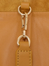 Loewe Women's Flamenco Suede Handbag Yellow, view 4