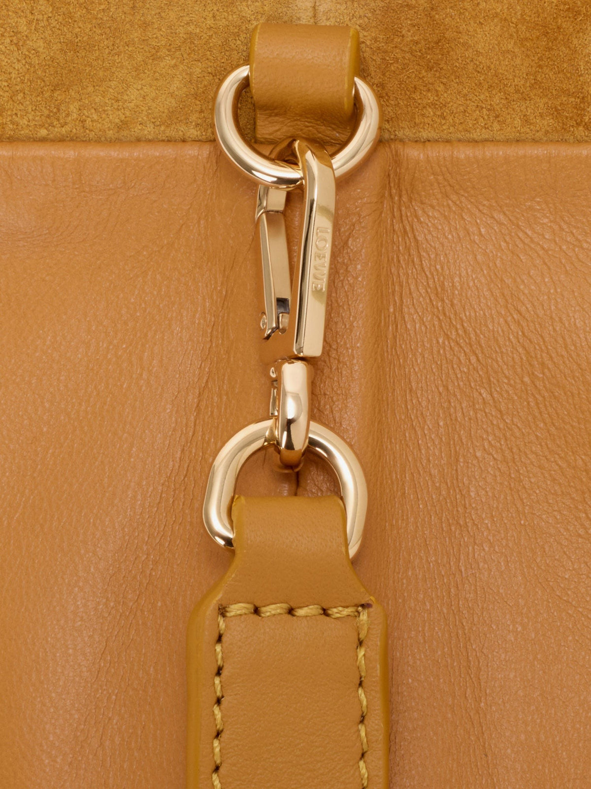 Loewe Women's Flamenco Suede Handbag Yellow, view 4