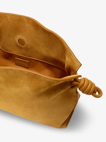 Loewe Women's Flamenco Suede Handbag Yellow, view 5